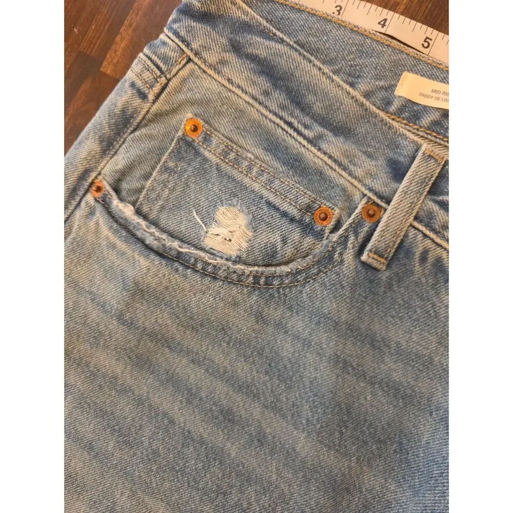 Universal Thread Women's Mid-Rise Baggy Classic 90's Vintage Straight🆕SZ 14 - Picture 4 of 9